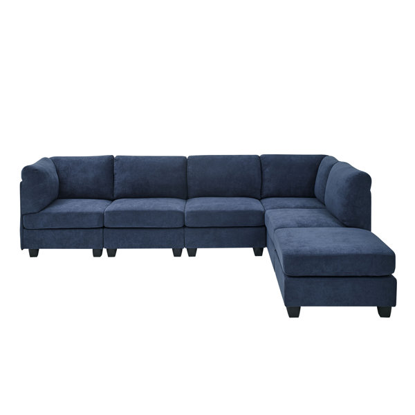 Mercury Row® Roeder 6 Piece Upholstered Sectional & Reviews Wayfair